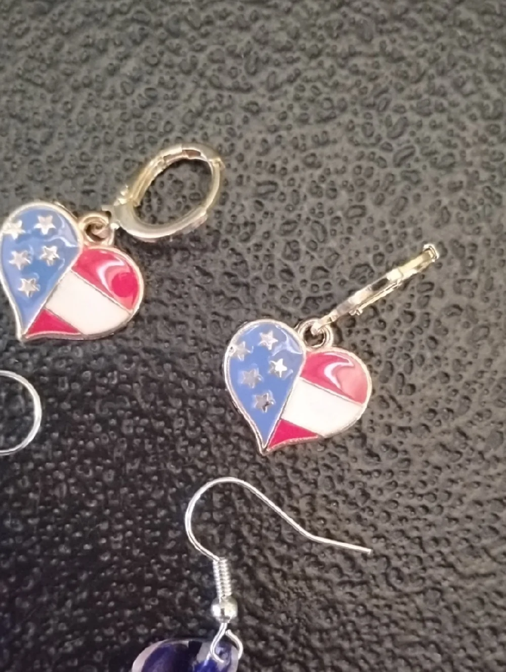 2 Pair Of Patriotic Earrings